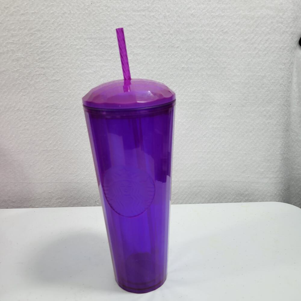 Starbucks Purple Kaleidoscope Domed 24oz Cold Cup Tumbler 21725-3M11